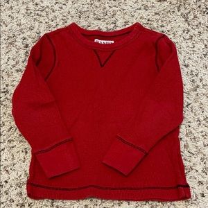 Red Long sleeve Thermal shirt